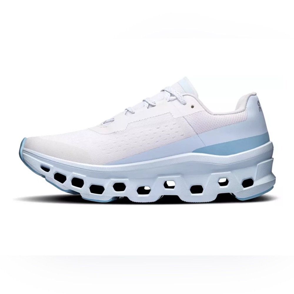 White and Blue CloudTec Sneakers - Picture 4 of 7